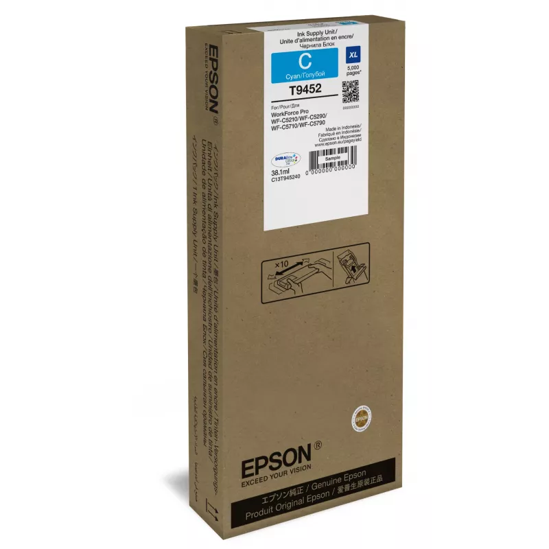 Epson WF-C5xxx Series atramentová kazeta XL azúrová