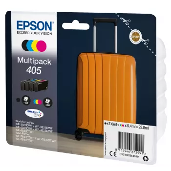 Epson 405 DURABrite Ultra Ink atramentová kazeta 1 ks originál štandardný výnos čierna, azúrová, purpurová, žltá