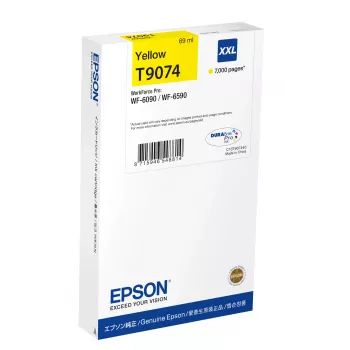 Epson atramentová kazeta C13T90744N XXL žltá – originál extra vysoký výnos pre WorkForce WF-6XXX