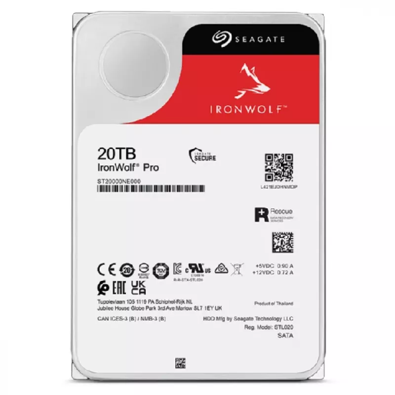 Seagate IronWolf Pro ST20000NT001 interný pevný disk 20 TB 7200 RPM 256 MB 3,5 palca