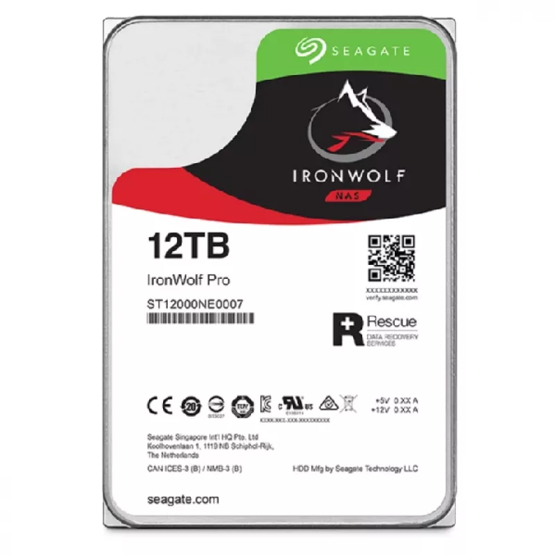 Seagate IronWolf Pro ST12000NT001 interný pevný disk 12 TB 7200 RPM 256 MB 3,5 palca Serial ATA III