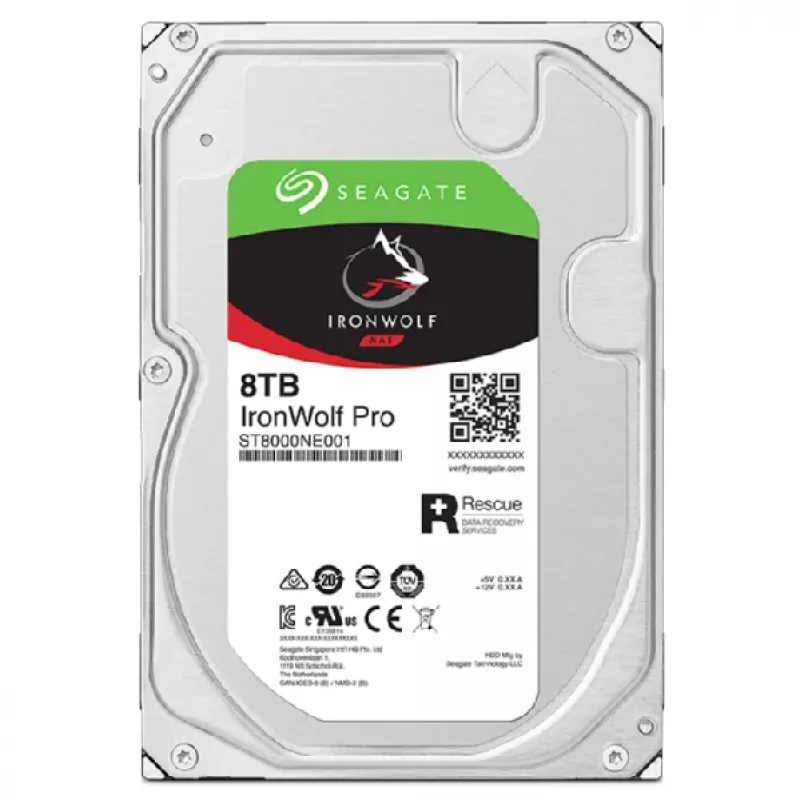 Seagate IronWolf Pro ST8000NT001 interný pevný disk 8 TB 7200 RPM 256 MB 3.5 palca Serial ATA III