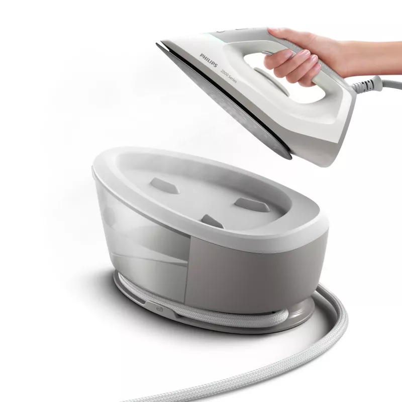 Philips 2000 series PSG2000/80 naparovacia žehliaca stanica 2400 W 1,4 L keramická žehliaca plocha sivá, biela