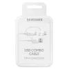 Samsung EP-DG930 USB kábel USB 2.0 1,5 m USB A USB C/Micro-USB B biely
