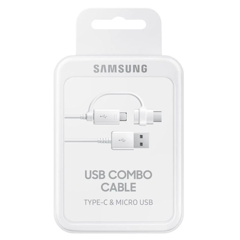 Samsung EP-DG930 USB kábel USB 2.0 1,5 m USB A USB C/Micro-USB B biely