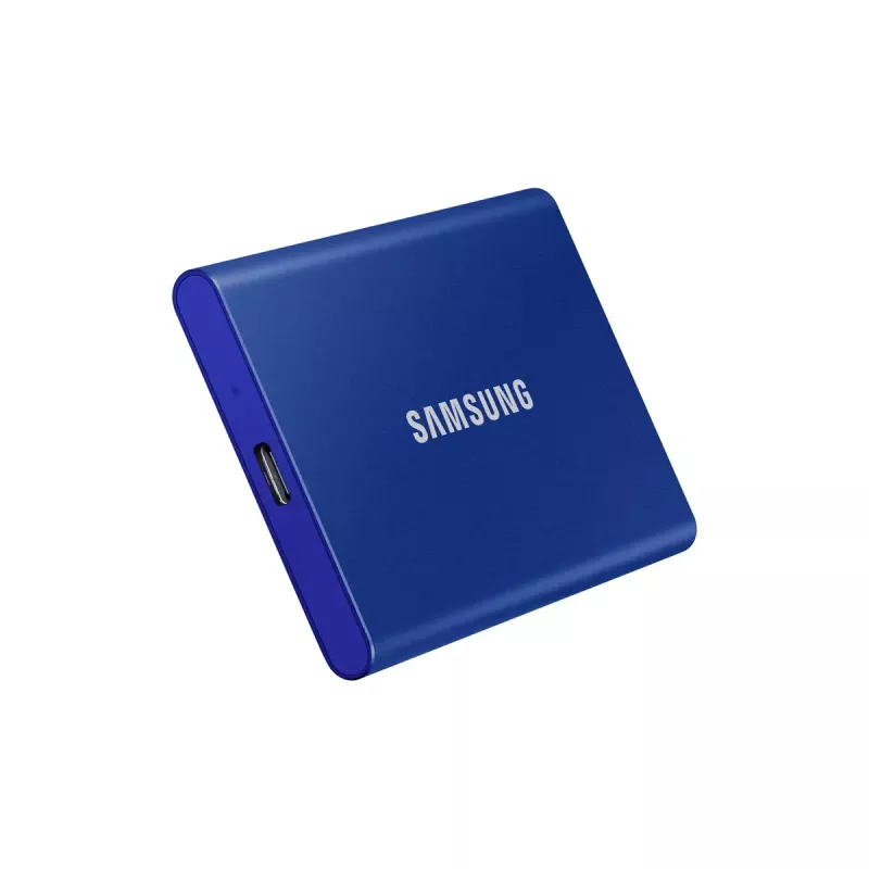 Externý SSD Samsung T7 Portable 1 TB, USB-C 3.2 Gen 2, NVMe, AES-256 hardvérové šifrovanie, modrá