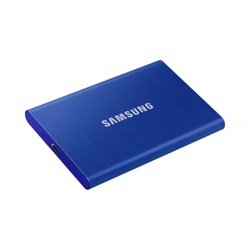 Externý SSD Samsung T7 Portable 1 TB, USB-C 3.2 Gen 2, NVMe, AES-256 hardvérové šifrovanie, modrá