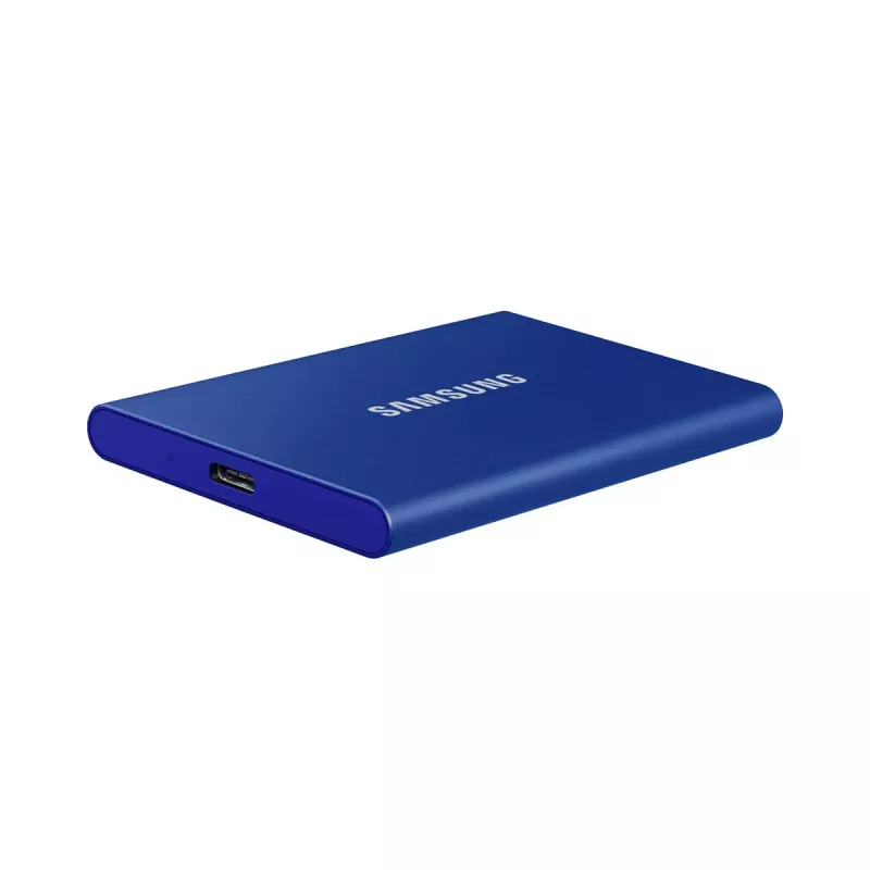 Externý SSD Samsung T7 Portable 1 TB, USB-C 3.2 Gen 2, NVMe, AES-256 hardvérové šifrovanie, modrá