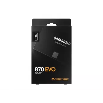 SSD 2.5 palca Samsung 870 EVO 1000 GB — SATA III, čítanie 560 MB/s, zápis 530 MB/s, čierna