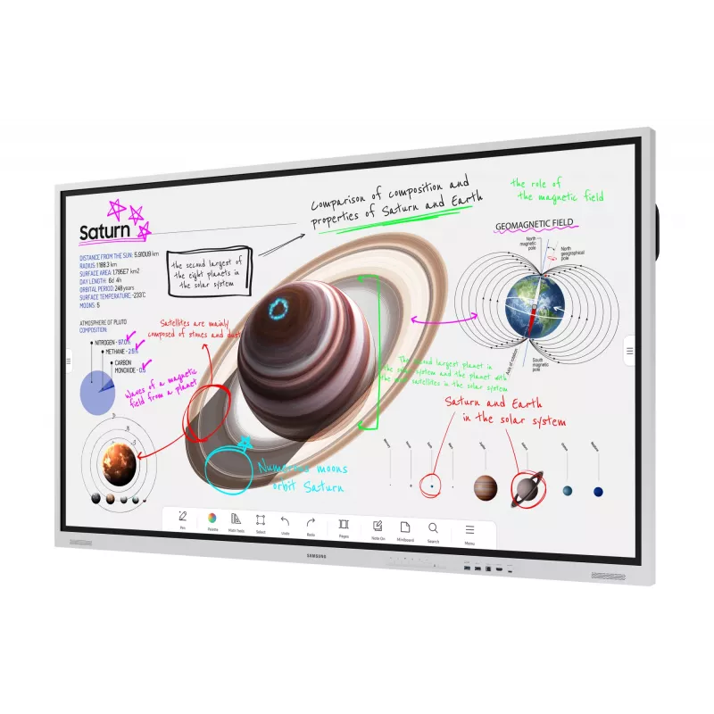 Samsung WM85B interaktívna tabuľa 2,16 m (85 inch) 3840 x 2160 dotyková obrazovka sivá, biela