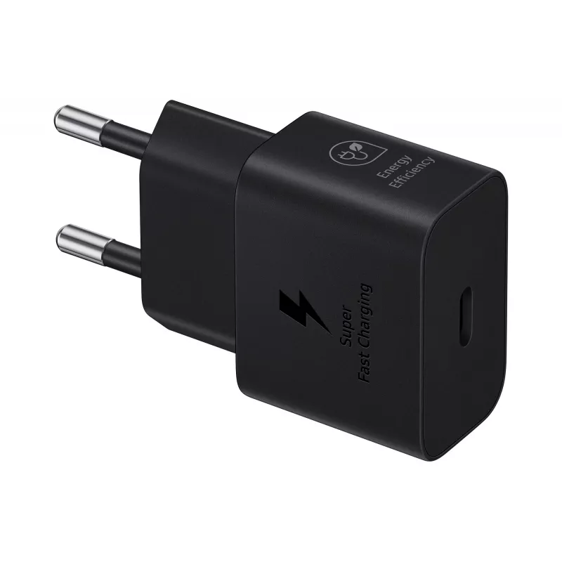 Nabíjačka Samsung EP-T2510 25W USB‑C do interiéru, rýchle nabíjanie, čierna, 1 m kábel