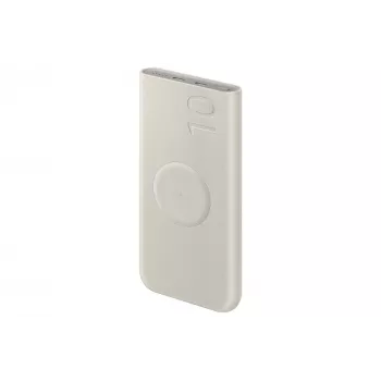 Powerbank Samsung EB-U2510XUEGEU 10000 mAh, PD 3.0 25W, USB-C vstup a výstup, bezdrôtové nabíjanie, výstup pre 3 zariadenia, béžová