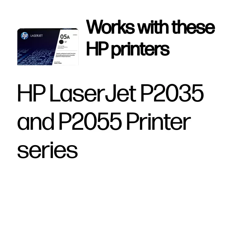 HP 05A Čierna Originálna LaserJet tonerová kazeta, 2300 strán, Čierna, 1 ks