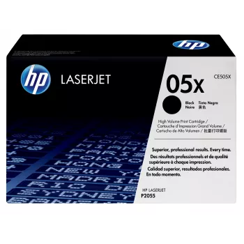 HP 05X Originálna čierna LaserJet tonerová kazeta s vysokou výťažnosťou, 6500 strán, Čierna, 1 ks