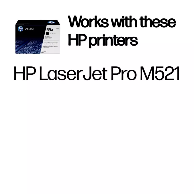 HP 55A čierna Originálna LaserJet tonerová kazeta, 6000 strán, čierna, 1 ks