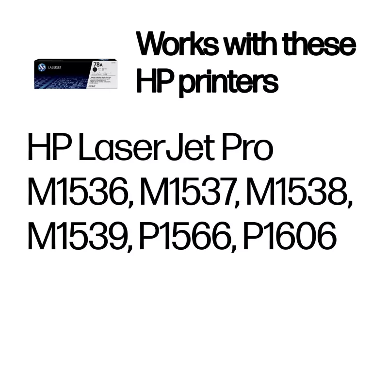 HP 78A Originálna LaserJet tonerová kazeta, Čierna, 2100 strán, 1 kus