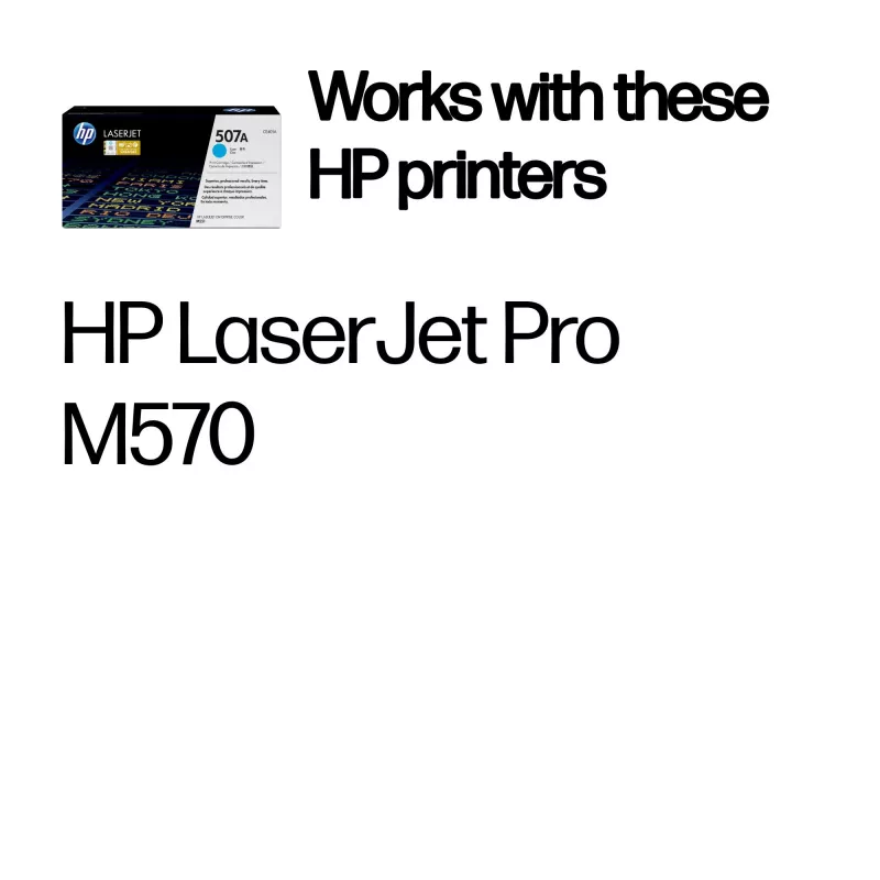 HP 507A azúrová originálna LaserJet tonerová kazeta, 6000 strán, azúrová, 1 ks