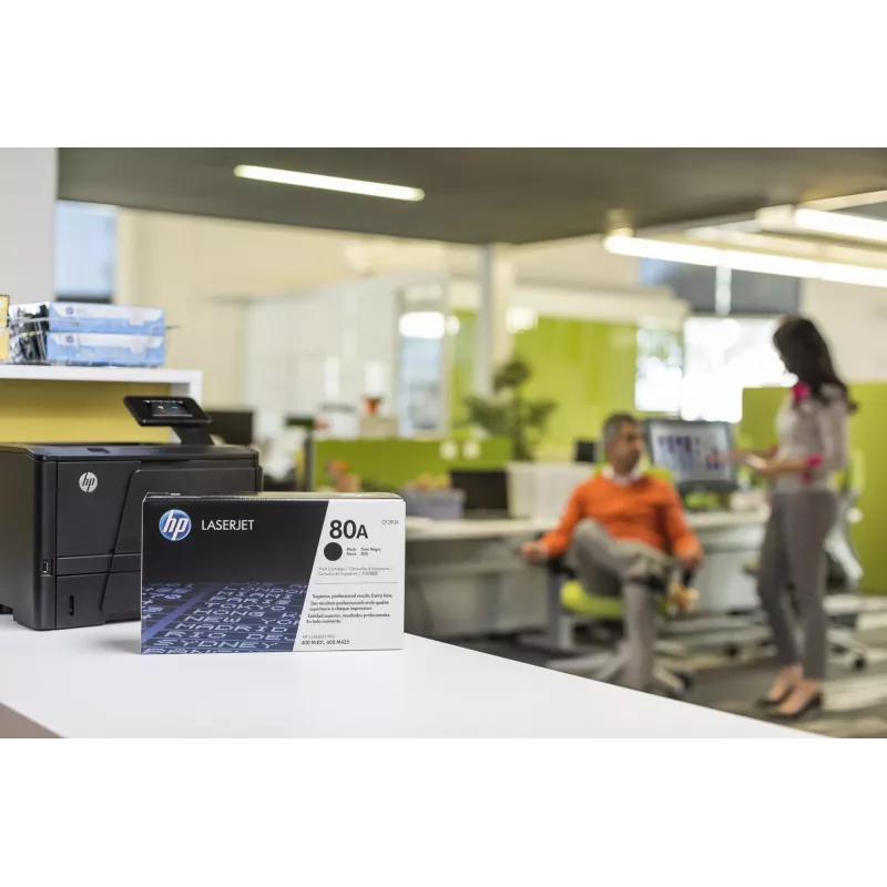 HP 80A čierna originálna LaserJet tonerová kazeta, 2560 strán, čierna, 1 ks