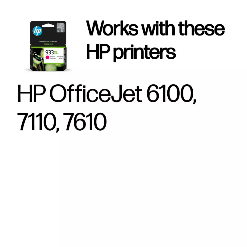 HP 933XL vysokokapacitná purpurová originálna atramentová kazeta