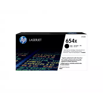 HP 654X vysokokapacitná čierna originálna LaserJet tonerová kazeta