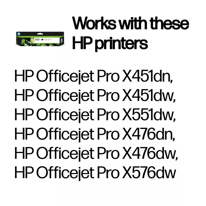 HP 970XL originálna čierna atramentová kazeta s vysokou výťažnosťou, čierna, 1 ks, 9200 strán