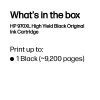 HP 970XL originálna čierna atramentová kazeta s vysokou výťažnosťou, čierna, 1 ks, 9200 strán