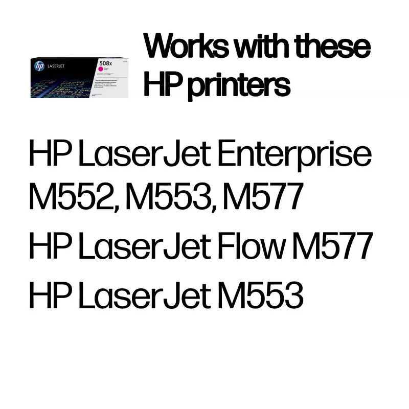 HP 508X High Yield purpurová originálna LaserJet tonerová kazeta