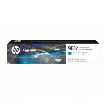 HP 981Y azúrová originálna kazeta PageWide s extra vysokou kapacitou