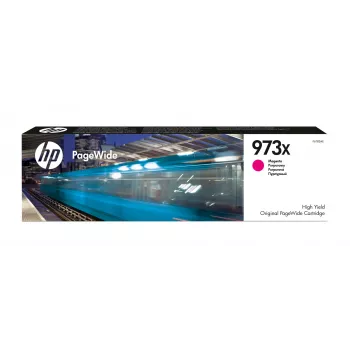 HP 973X purpurová originálna atramentová kazeta PageWide s vysokou kapacitou, purpurová, 1 ks, 7000 strán
