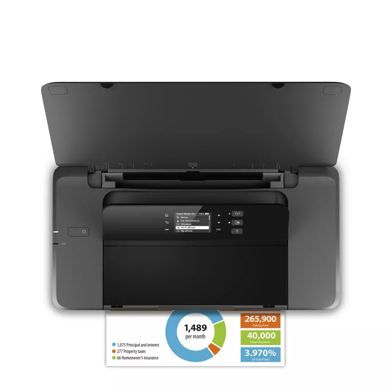 HP Officejet 200 mobilná bezdrôtová farebná tlačiareň