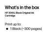 HP 304XL čierna originálna atramentová kazeta, čierna, 1 ks, 300 strán
