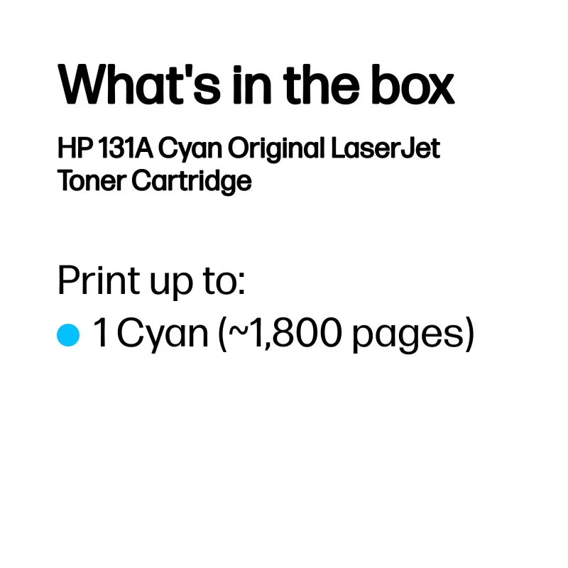 HP 131A cyan originálna LaserJet tonerkartuša