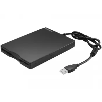 Sandberg USB disketová mechanika, externá disketová mechanika, USB 2.0, 360 ot/min, 102 mm, 140 mm, 17 mm