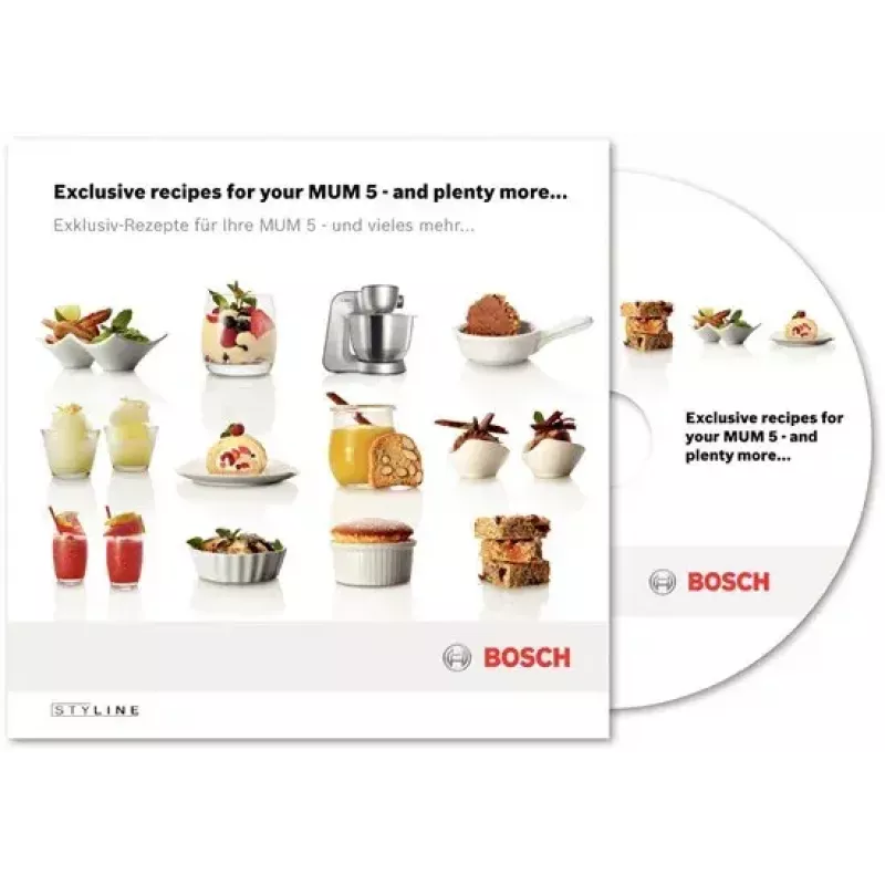 Bosch Styline kuchynský robot 900 W 3,9 L nerez, biela