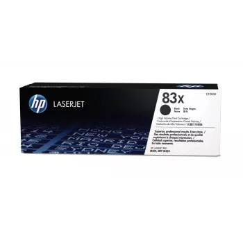 HP 83X čierna originálna LaserJet tonerkartuša s vysokou výťažnosťou, 2200 strán, čierna, 1 ks