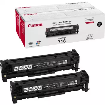 Canon CRG-718 Bk VP tonerkartuša 2 kusy originál čierna