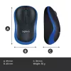 Logitech Wireless Mouse modrá 910-002239