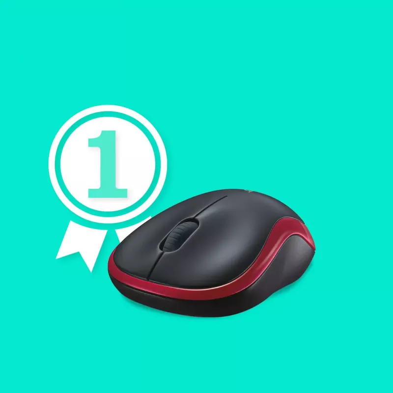 Myš Logitech M185 Wireless červená