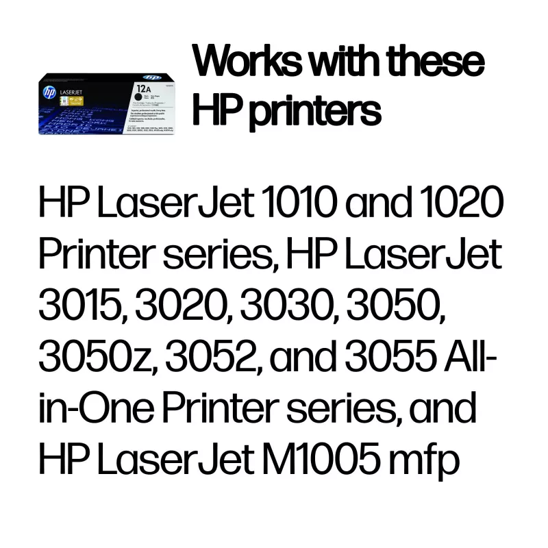 HP 12A Black Original LaserJet Tonerová kazeta