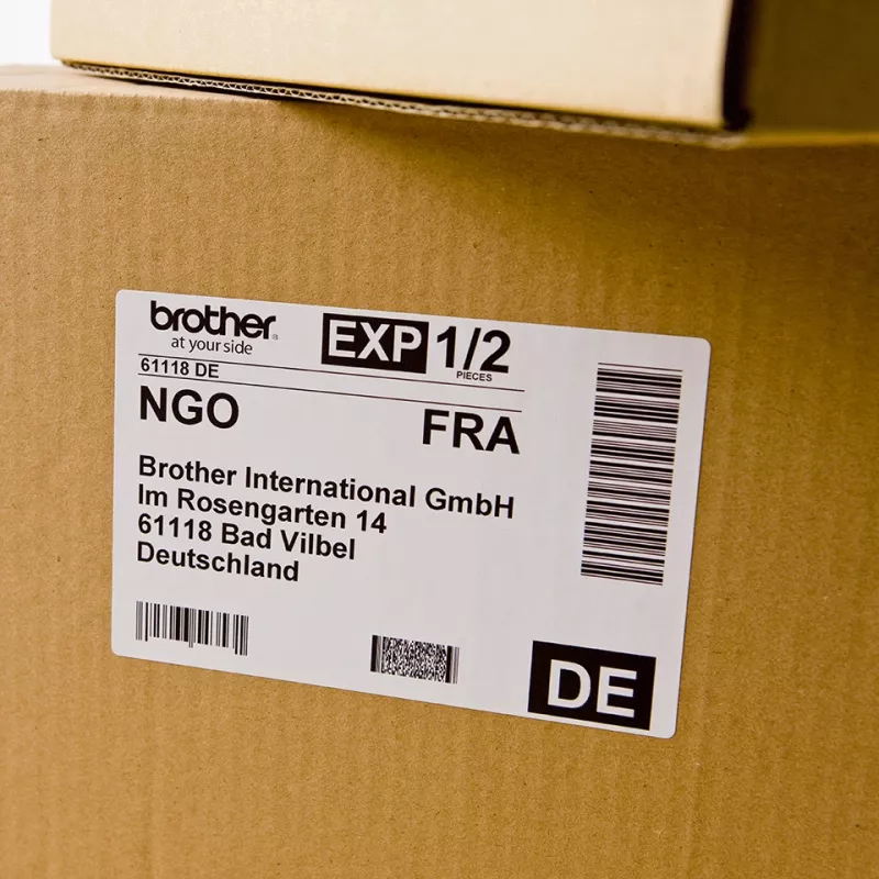 Prepravné etikety Brother DK11202 čierna na bielom 62 mm