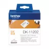 Prepravné etikety Brother DK11202 čierna na bielom 62 mm