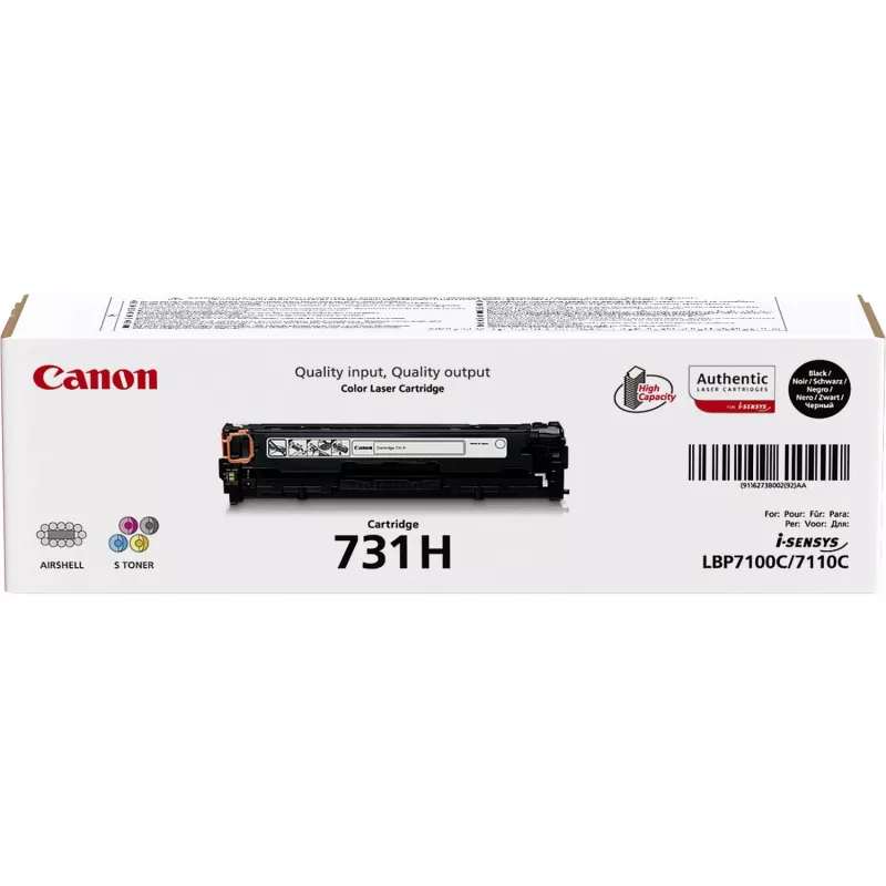 Canon 731H (6273B002) tonerová kazeta, 2400 strán, čierna
