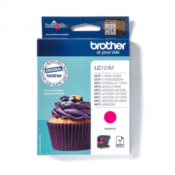 Brother LC123M atramentová kazeta 1 ks originálna purpurová