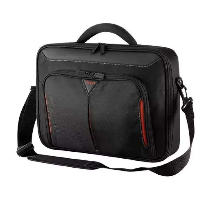 Targus Classic+ 18-palcová taška na notebook Clamshell, čierna/červená CN418EU
