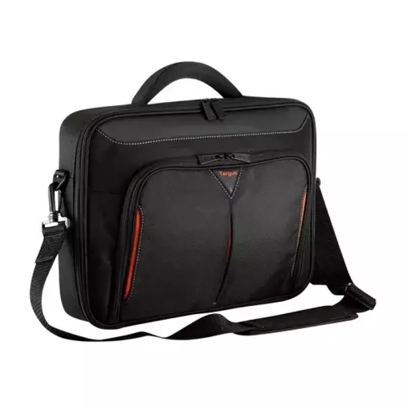 Targus Classic+ 18-palcová taška na notebook Clamshell, čierna/červená CN418EU