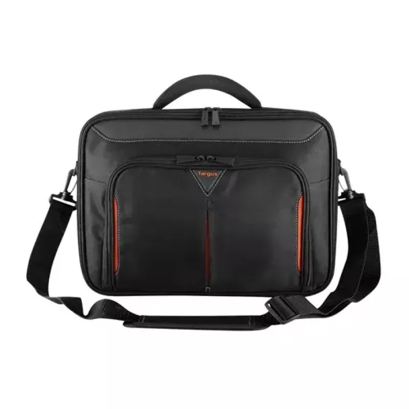 Targus Classic+ 18-palcová taška na notebook Clamshell, čierna/červená CN418EU