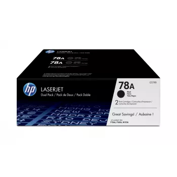 HP 78A 2-bal. čierne originálne LaserJet tonerové kazety, 4200 strán, čierna, 2 ks