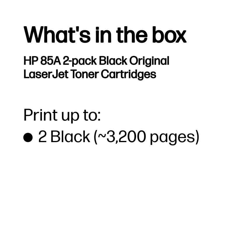 HP 85A 2-bal. čierne originálne LaserJet tonerové kazety