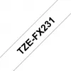Brother TZE-FX231 popisovacia páska, čierna na bielej TZ