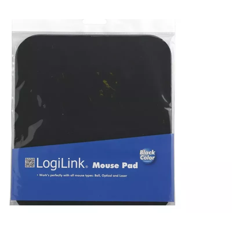 Podložka pod myš LOGILINK ID0096 — čierna, 250 × 220 mm, jednofarebný povrch